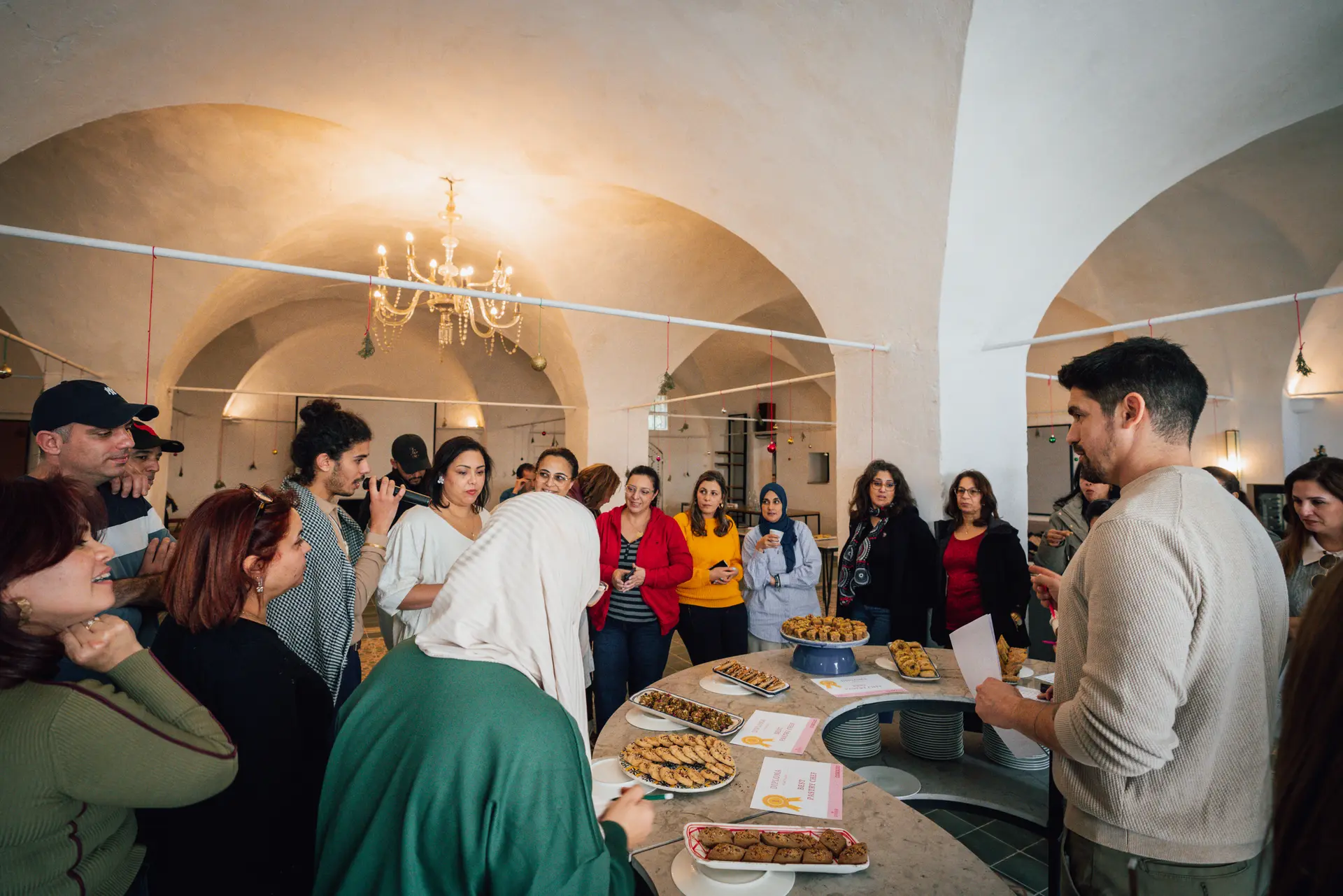 Buffet et dégustation lors d'un événement d'entreprise — Atelier Events Tunisie