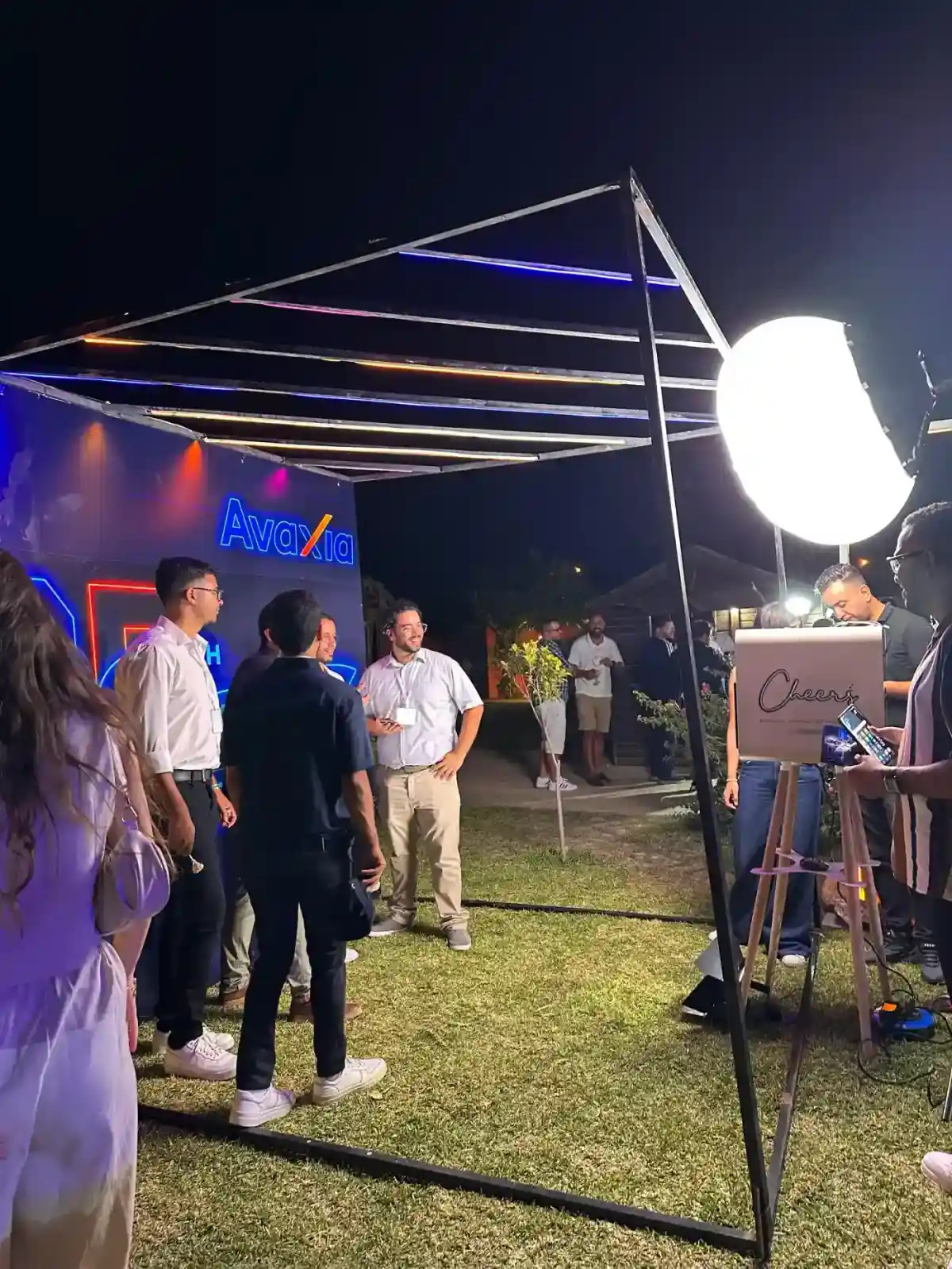 Soirée de lancement en extérieur avec activation de marque — Atelier Events Tunisie